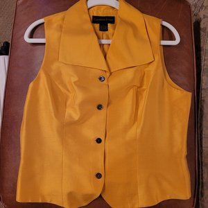 Beautiful Marigold Sleeveless Silk Blouse -NWOT
